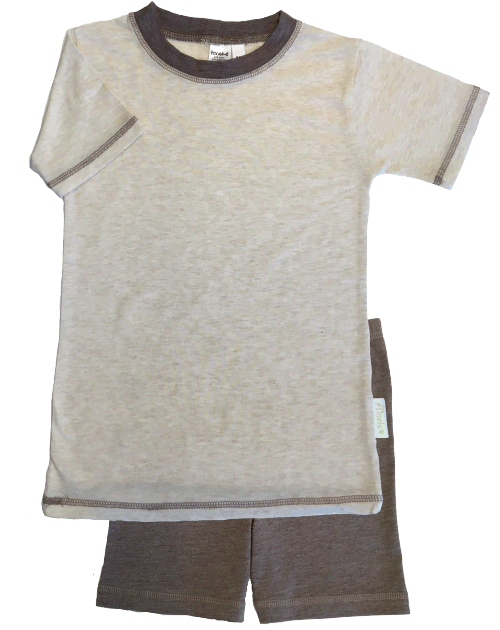 Oatmeal Bamboo Short PJ Oatmeal Bamboo Short PJ